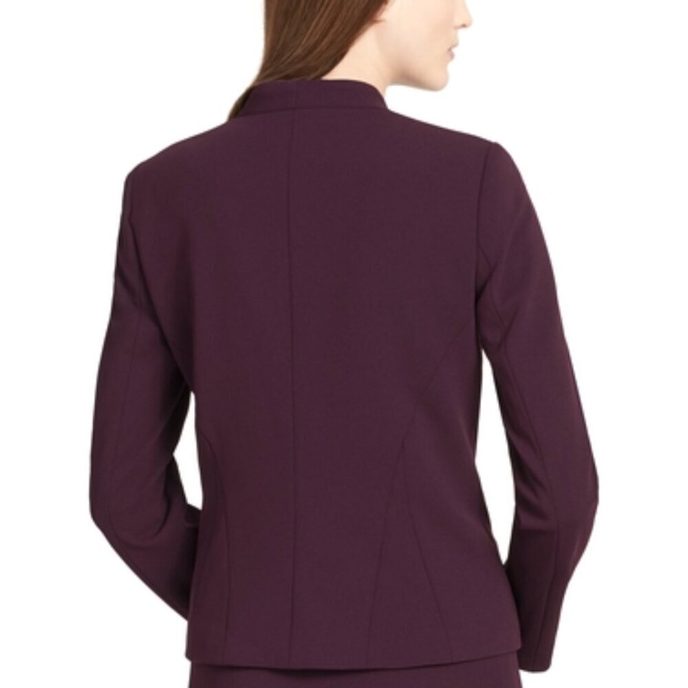 CALVIN KLEIN Collection Purple One Button Scuba Jacket - Plus Size 20W - Picture 2 of 7